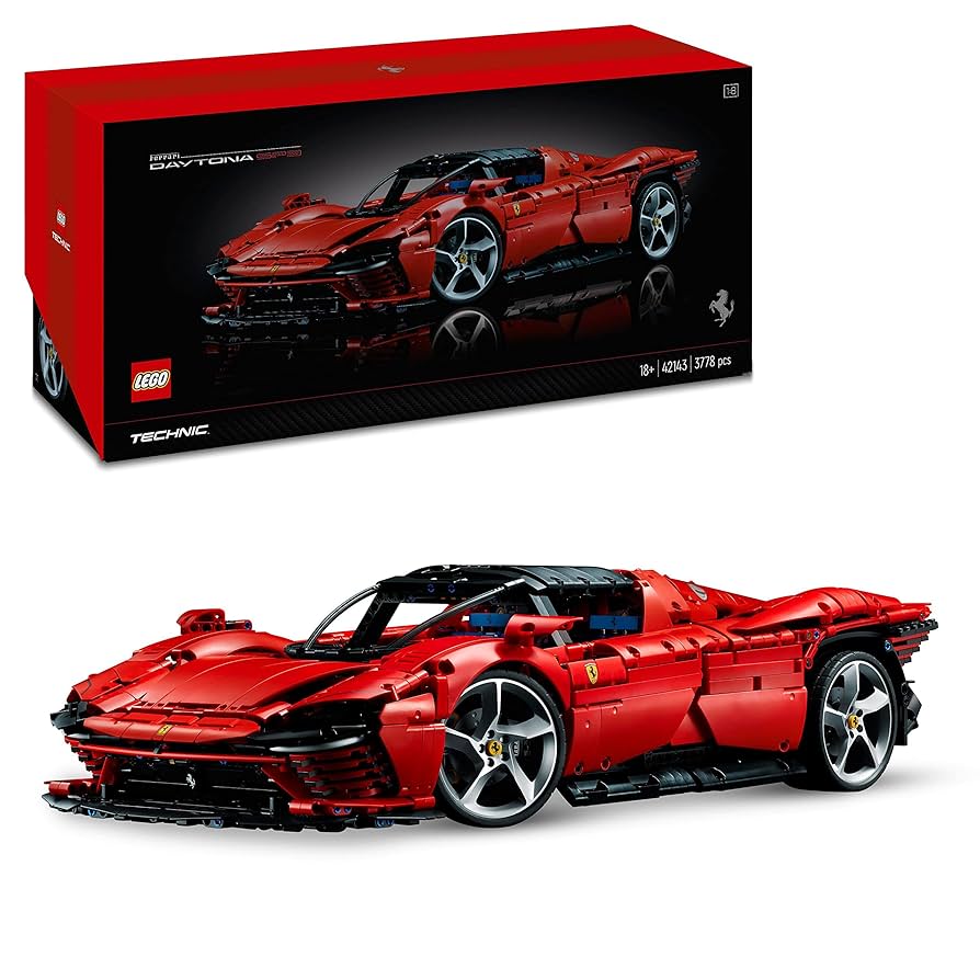 K9♡ LEGO Technic Ferrari Daytona SP3, model supersamochodu do